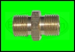 DOPPELNIPPEL, 1/4", MESSING